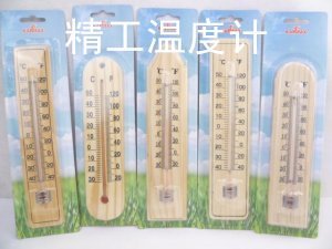 Wholesale indoor and outdoor wooden temperature glass thermometers, glass thermometers, rod thermometers and stationery Specification image