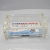 翻盖塑料透明广告翻办公室名片盒