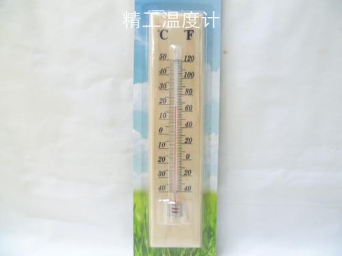 厂家直销室内外玻璃温度计 木质高正确温湿度计木头温度计详情图4