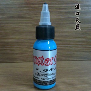 纹身套装 纹身色料 进口阿姆斯斯天蓝色 纹身针 人体彩绘色料 纹身机