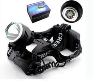 T6 Rechargeable outdoor headlight Cycling bike light t6 headlight LED night fishing light 18650 lithium full figure