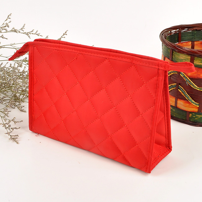 高品质多色图案时尚可爱色丁小公文包 化妆包 多功能绣格化妆包