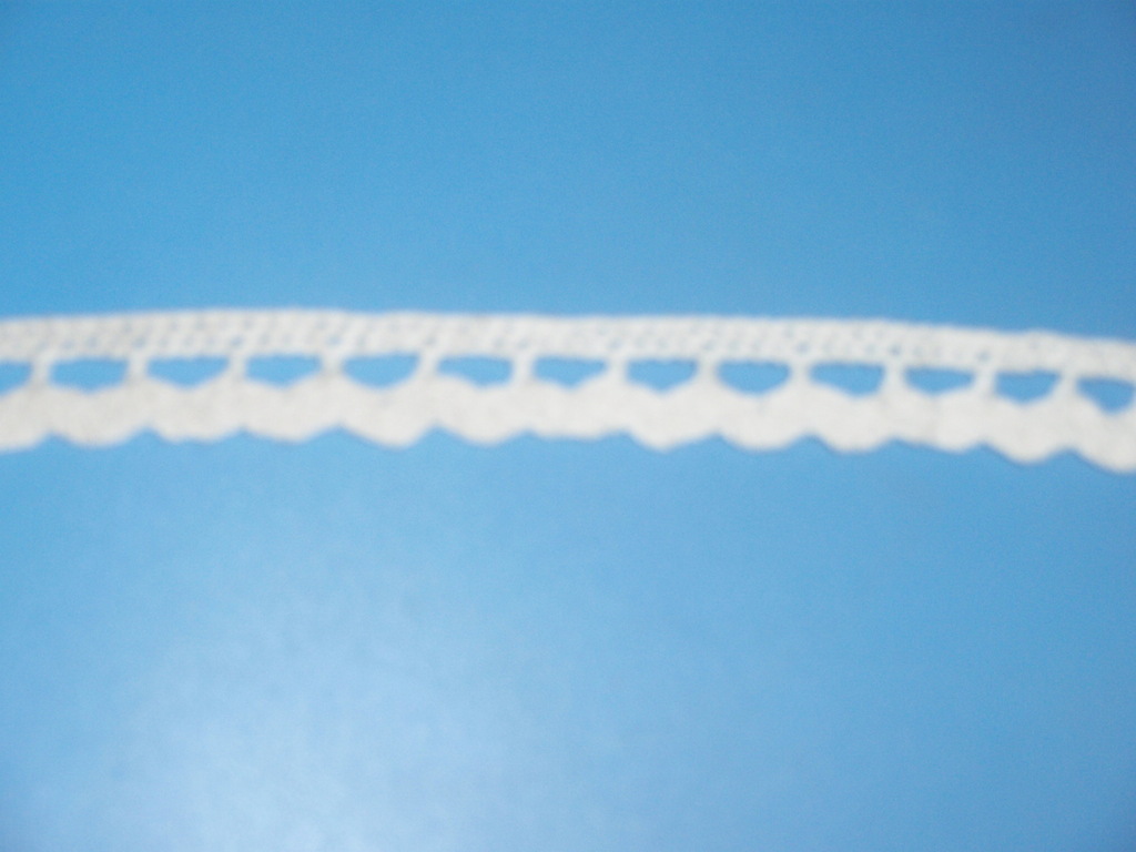 Lace edging on table linens