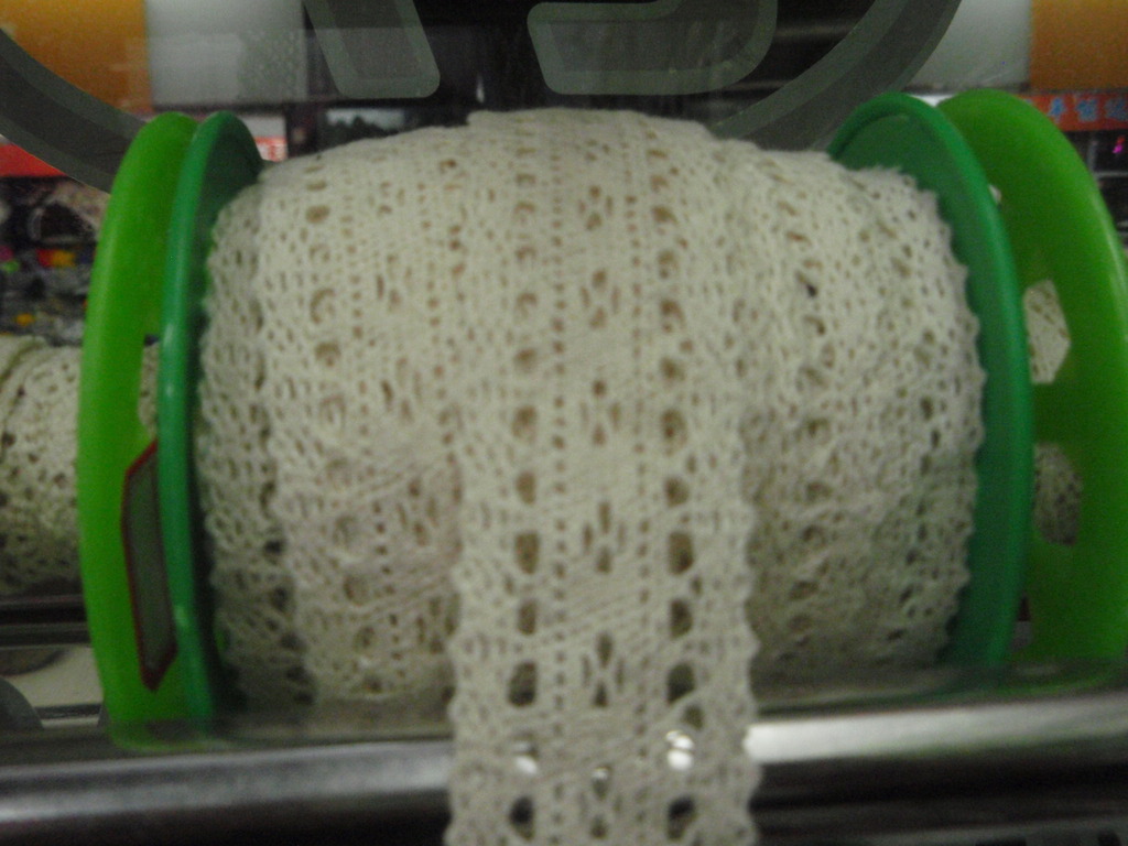 Packed cotton lace rolls ready for shipping