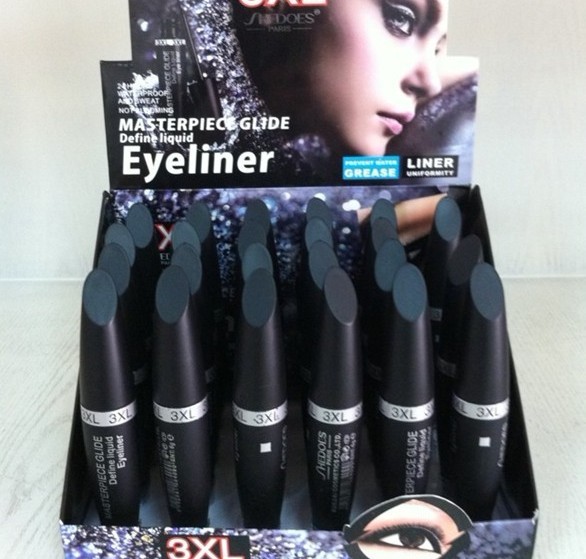 8409# eyeliner, waterproof and easy to draw, display in 24 pieces