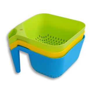 方形水果盘 时尚创意 欧式塑料水果篮水果盆 沥水篮 洗菜篮产品图