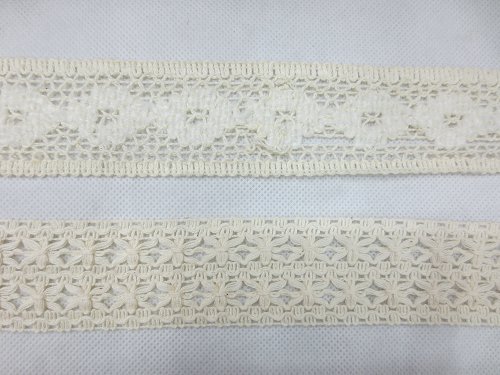 Pingyang Liyuan Lace Webbing 5Cm White Cotton Border (Knitted)