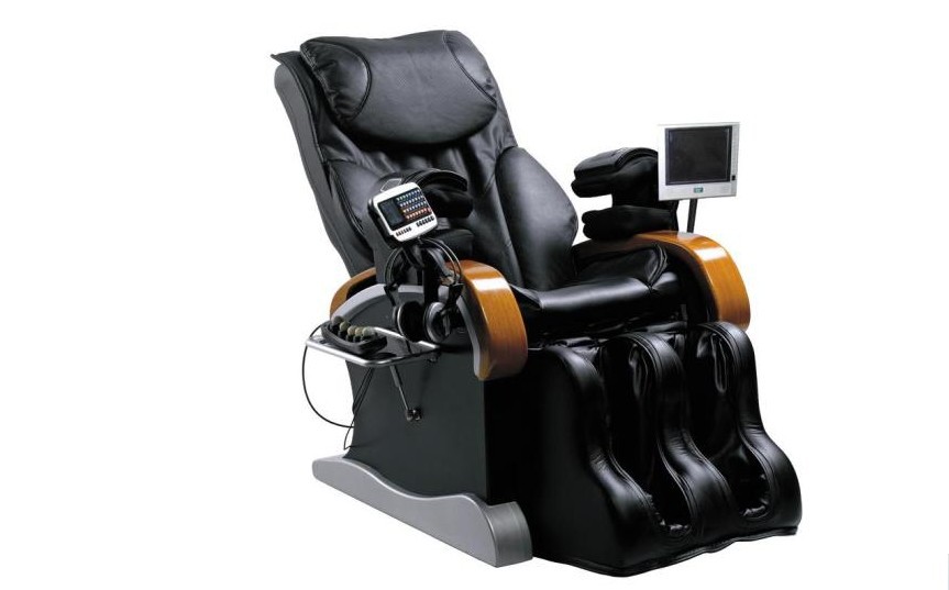 玉石加热理疗按摩椅 健身按摩椅 家用豪华按摩椅产品图