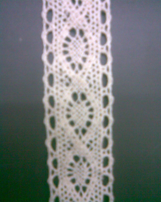 Pingyang Liyuan lace ribbon full cotton edge (wavy grain) 10cm this white details Picture