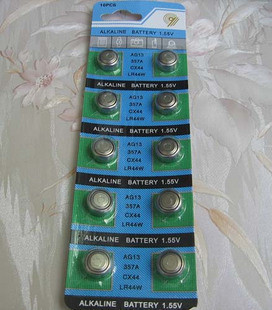 LR44纽扣电池-357SR44/AG13钮扣电池电子图