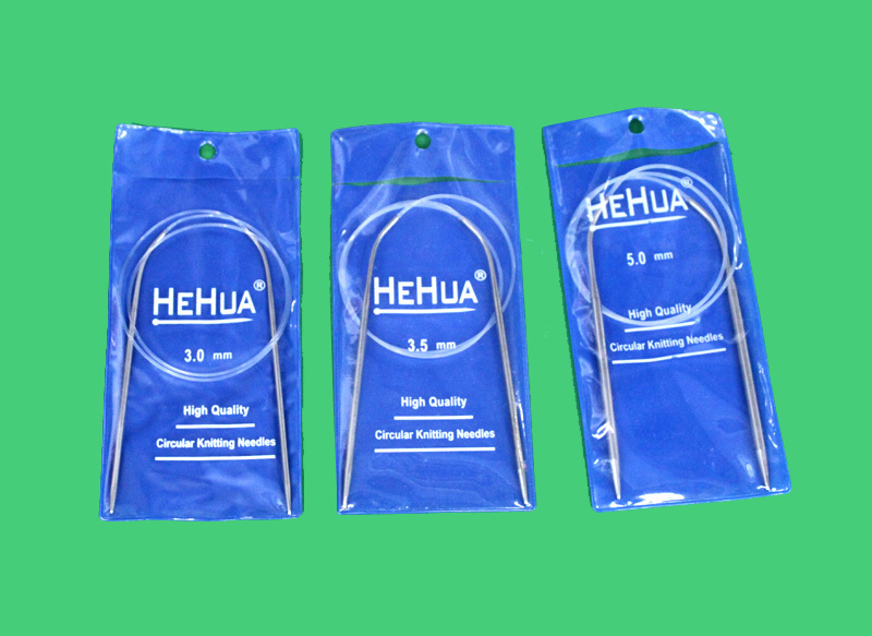 编织工具荷花PVC袋弯环形针（2.0mm--6.0mm）