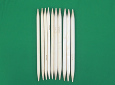 编织工具双头竹针2.0mm--12.0mm