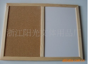 厂家定做 各种规格 木框黑板 白板 混合板 木制品30×40细节图