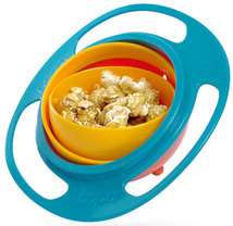 Universal Gyro Bowl 不倒碗 360°旋转 陀螺碗 婴儿 创意飞碟碗