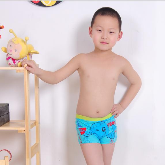 New children's boxer swimsuit cute boy swimsuit boy hot spring swimsuit details Picture