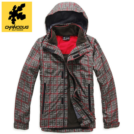 2014 Chanel Doge outdoor men's authentic fleece two-piece set breathable waterproof 8022