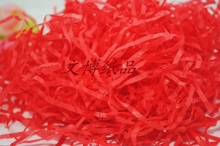 喜糖盒填充拉菲草 碎纸 纸丝填充物 礼盒用拉菲草 碎纸丝产品图