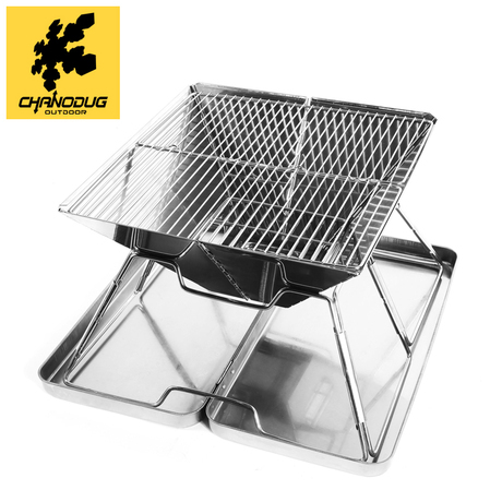Charnodoge outdoor camping supplies stainless steel oven screw free portable folding oven