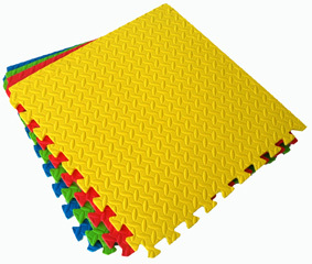 天利拼图 树叶纹 防滑地垫