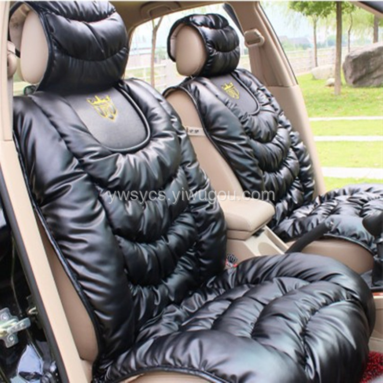 New Danny leather all-season universal car seat cushion, BS leather down car seat cushion, direct sales from car accessories manufacturer Specification image