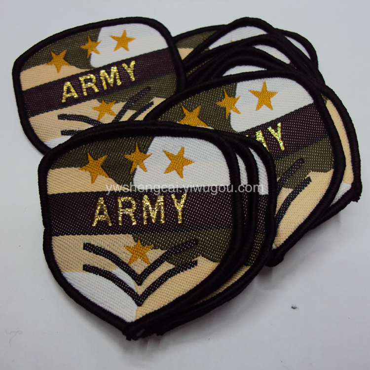 商标 电脑织标织唛 胸牌 镭割锁边织标 外贸主标 衣服领标细节图