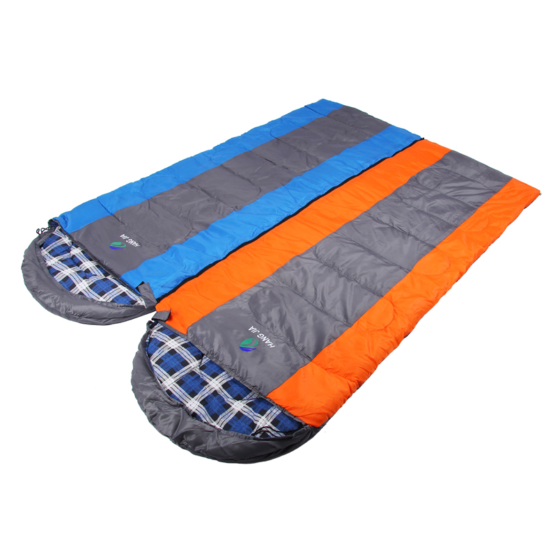 Hang-jia outdoor thermal camping flannel sleeping bag suitable for around zero sleeping bag nap super light convenient thumbnail