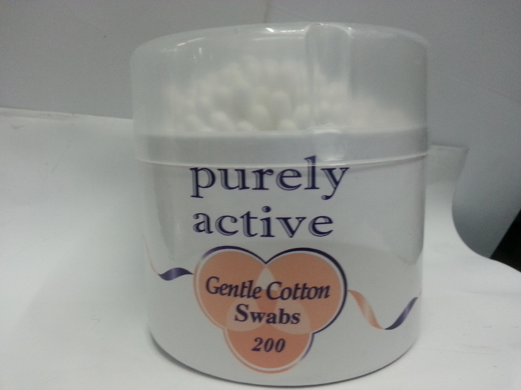 Plastic paper stick cotton swab