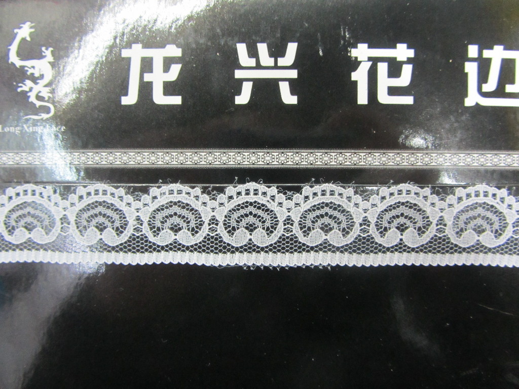 No elastic narrow-edge lace