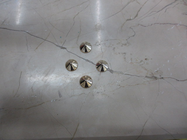 Conical semi-circular rivets, alloy anchor nails, clothing accessories