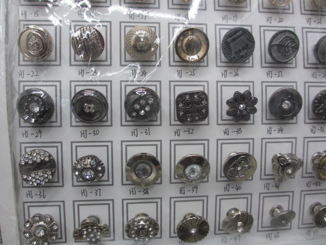 Alloy I-shaped button, metal buckle and clothing accessories