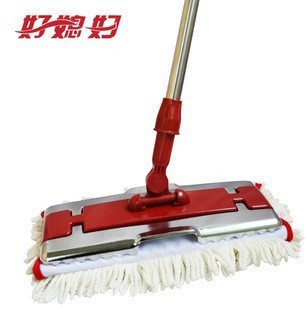 好媳妇超细纤维布不锈钢夹平拖把产品图