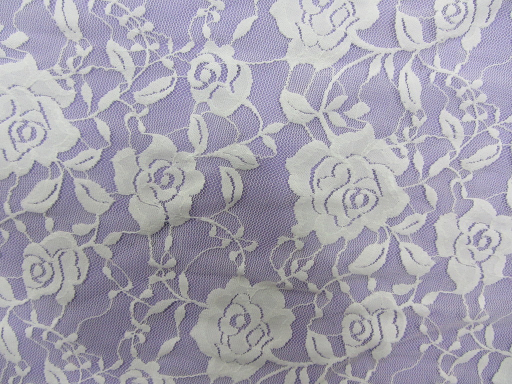 Elastic fabric rose of various sizes