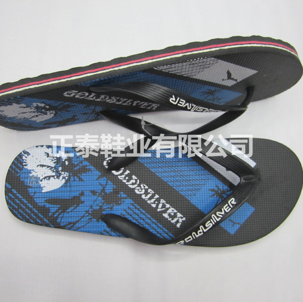 We supply custom-made summer new men's PE flip-flops, sandals and slippers Specification image