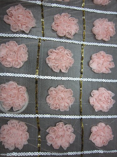 Pengfa Lace Chiffon Three In One Sequins Full Lace Manufacturers Direct Sales