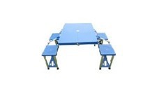 Jiahui Outdoor Products C03-1A thick outdoor folding table, aluminum alloy folding table and chair outdoor table details Picture