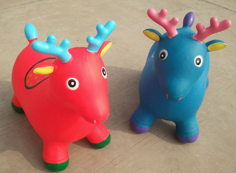 Jumping deer inflatable toy, inflatable animal