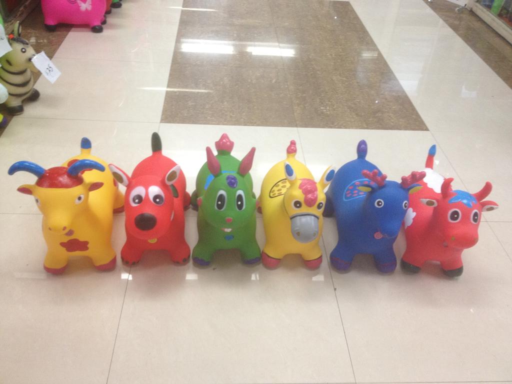 Jumping horse inflatable animal