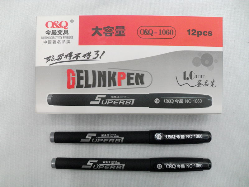 The manufacturer's best-selling Jinsheng large-capacity gel pen, signature pen, business pen 1.0mm 1060 Shark advertising pen Specification image