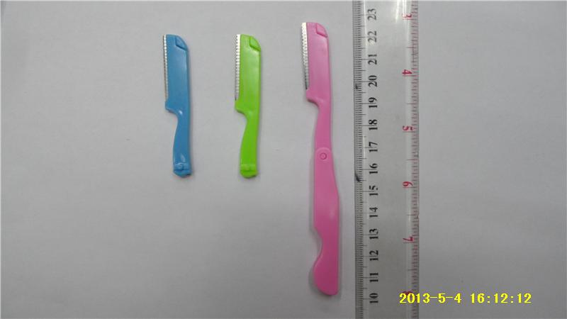 Eyebrow shaping knife with two tool heads eyebrow shaping tool eyebrow cutter