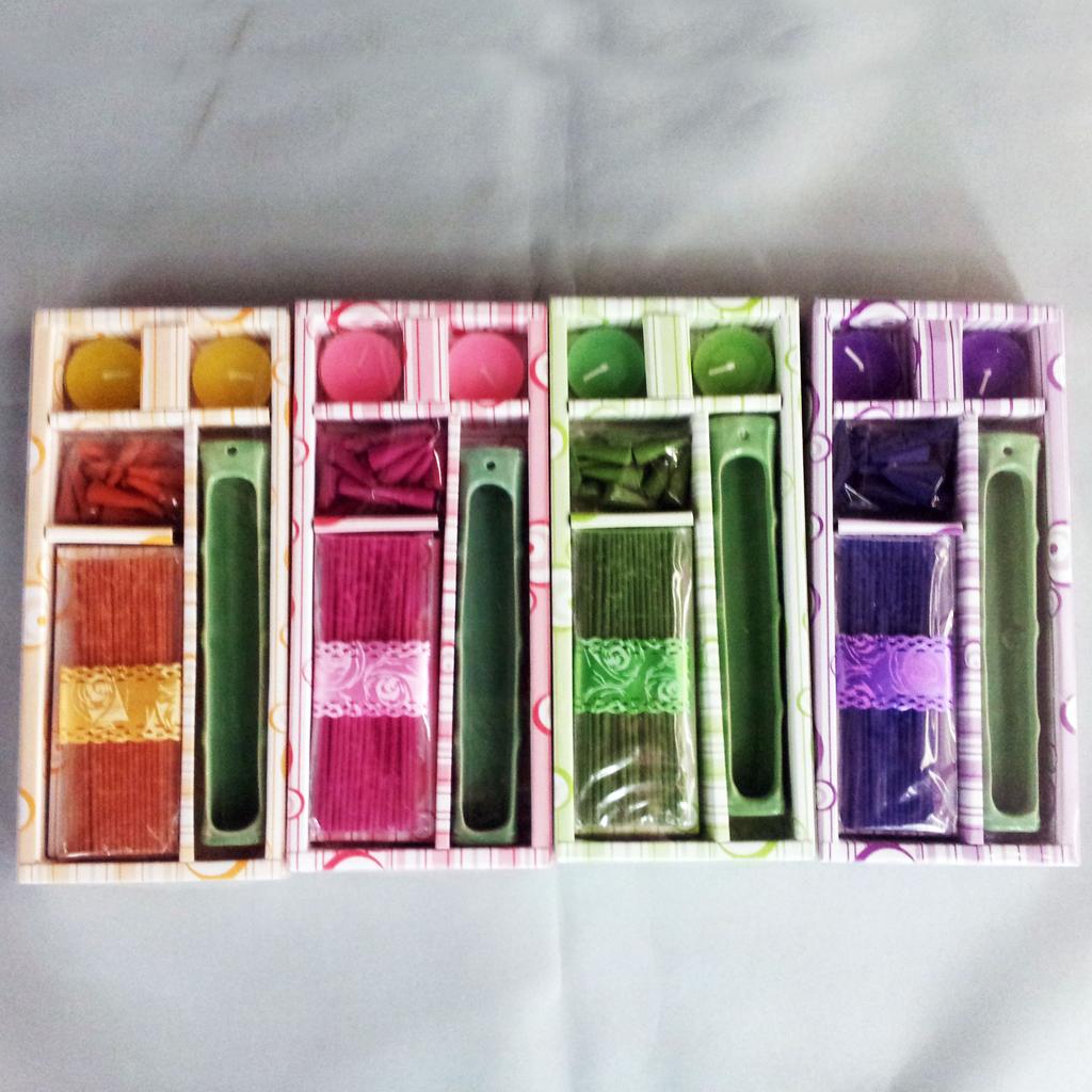 熏香668 精装礼盒香（塔香+棒香+香座+蜡烛）