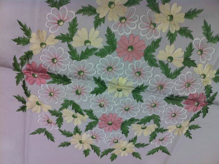 High-end embroidered tablecloth details Picture