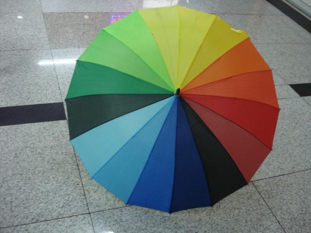 Rainbow automatic umbrella, direct sales from foreign trade umbrella manufacturer, 55CM16K