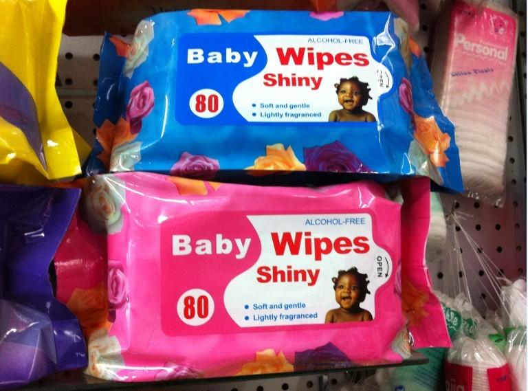 Self-produced and self-sold, foreign trade export, English packaging African baby wet wipes, baby wet wipes
