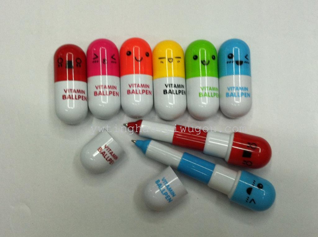 Pill Pen Advertising Pen Ballpoint Pen Specification drawing