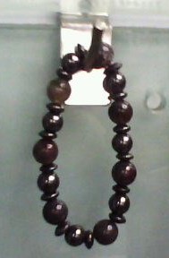 磁性圆珠咖啡色手链