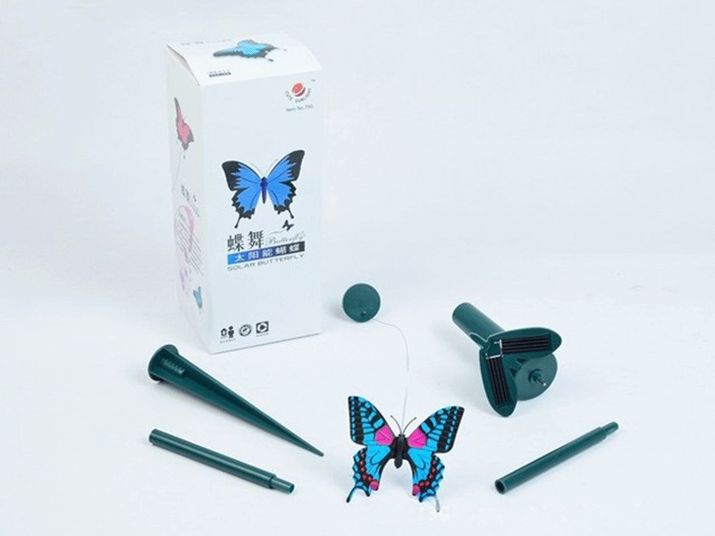 太阳能蝴蝶双用蝴蝶 会飞的美丽蝴蝶 益智科普玩具产品图