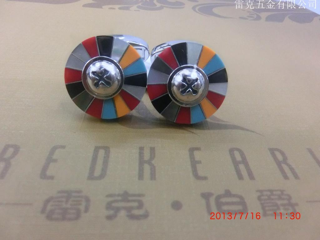 五彩拼贝袖扣饰品饰品饰品
