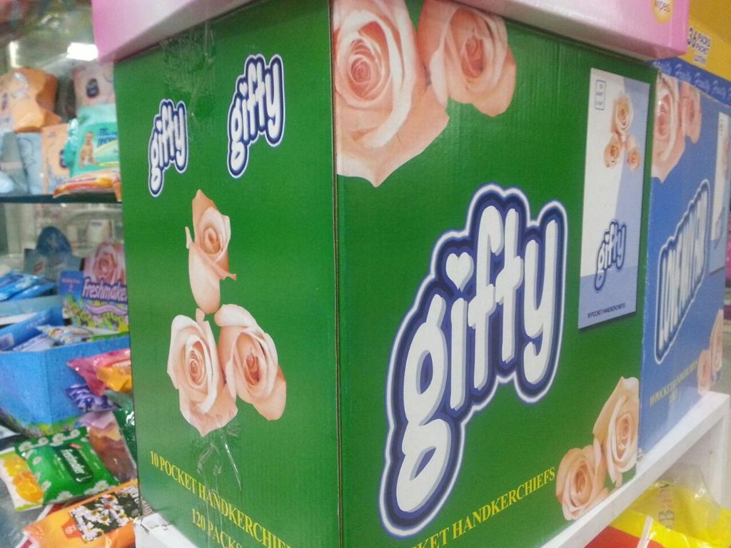 Handkerchief paper gift box
