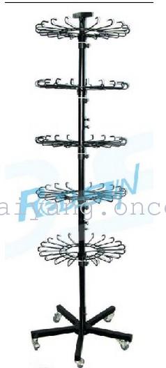 Display rack with five legs, half guard against theft, five layers shoe rack, shoe hanger, wire rack, cutlery rack