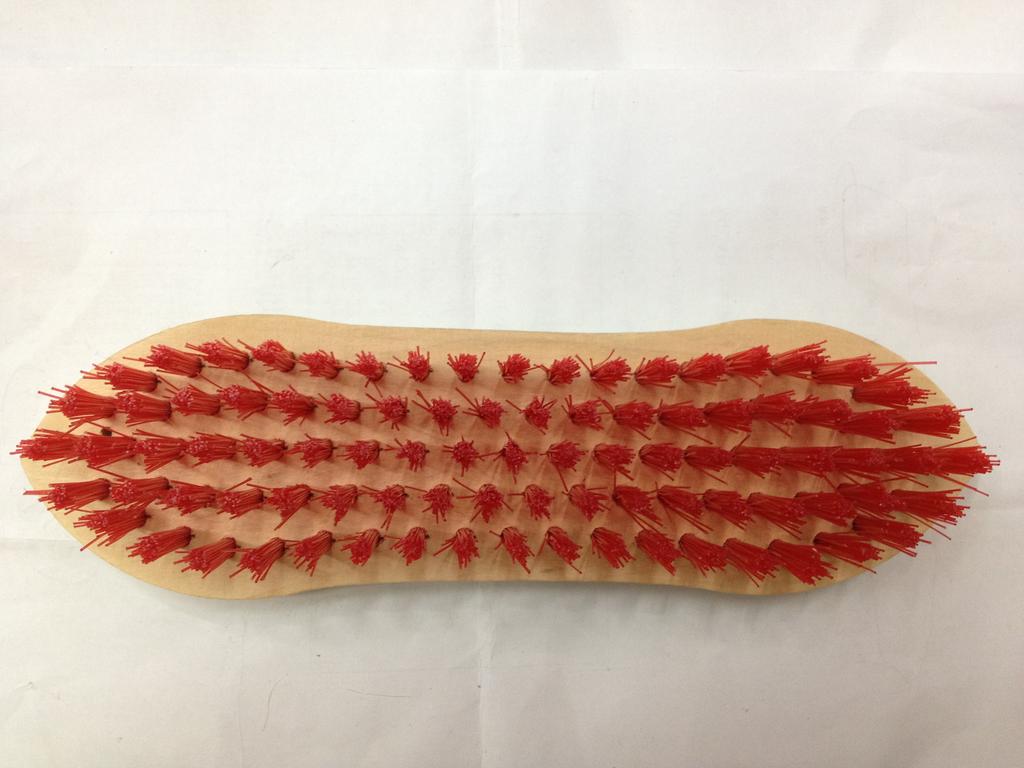 两头尖的八字刷 尼龙丝刷 刷子 鞋刷 木头刷